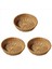 3x El Dokuması Sepet Hasır Sepet Ekmek Meyve Sebze Depolama Sepeti Için Yiyecek Servis Sepeti 25 x 8cm (Yurt Dışından) 1