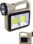Solar Güneş Enerjili Şarjlı LED El – 3W Ön Led, 2 Yan Cob, 16 Arka Smd, 1000 Lümen, 2400 Mah Powerbank, Type-C ve Solar Şarjlı Çok Modlu Işık 1