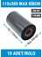 110x300mm Wax Ribon | 10 Rulo | 300 Mt | Dayanıklı | Tekstil, Yıkama, Etiketleme | Termal Transfer 7