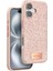 Onegif Iphone 16 Bright Simli Kapak - Pembe 1
