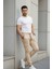 Erkek Slim Fit Beli ve Paçası Lastikli Kargo Cep Pantolon 6