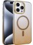 Apple Iphone 15 Pro Max Glossy Magsafe Kapak - Çöl Titanyum 1