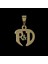 14 Ayar Altın Kolye Ucu D&r GM11051 0.5 gr 4