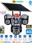 SNR-01 3 Lens Solar Güvenlik Kamerası 4G Sim Kartlı PTZ Hareketli Gece Görüşlü Güneş Panelli Kamera 1