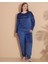 Estiva 25394 Uzun Kol Battal Kadife Pijama Takımı 1