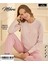 Mihra 90780 Kadın Yarı Patlı Uzun Kol Pijama Takımı 1