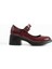 Kadın Bantlı Günlük Topuklu Ayakkabı Elda - Bordo 3