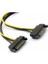 2x Sata To 8 Pin (6+2) Pci-E Güç Molex Power Kablosu Çevirici Dönüştürücü 4327 2
