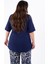 Kadın 333931 Keten Yanı Yırtmaçlı Bluz Lacivert 8