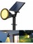 Gün Işığı18 LED Spot Güneş Enerjili Bahçe Aydınlatma Lambası, Fotoselli, Spike, 18W Su Geçirmez Dış Mekan Solar Lamba, Ağaç,, Havuz, Duvar ve Zemin Montajına Uygundur 42 cm 1