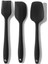 Siyah Silikon Mutfak Aletleri Seti, 2 Spatula ve 1 Fırça, 3 Parça 1