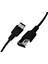 USB A-C Hızlı Şarj Kablosu (Siyah + Siyah Uç) (120 Cm) 1