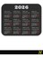 2026 Takvimli Siyah Renkli Ergonomik Mouse Pad - 23 cm X19 cm - Kaydırmaz Taban Ev ve Ofis Kullanımı Için Ideal Fare Altlığı Mousepad 1