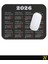 2026 Takvimli Siyah Renkli Ergonomik Mouse Pad - 23 cm X19 cm - Kaydırmaz Taban Ev ve Ofis Kullanımı Için Ideal Fare Altlığı Mousepad 4
