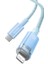 Explorer Serisi Hızlı Şarj Kablosu Akıllı Kontrolü Type-C To Ip 20W, 1m, Mavi 2