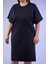 Kadın 210105 Bisiklet Yaka Cepli Elbise Siyah 2