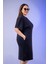 Kadın 210105 Bisiklet Yaka Cepli Elbise Siyah 5