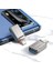 OT-8730 USB To Type-C Çevirici Soket Converter Gri 2