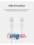 Usb-C - Usb-C Kablosu (1m/3.3ft), 15, 15 Pro, 15 Pro Max, 15, S23, S22, Not, Piksel, iPad Pro, Usb-C Kablosu Için Usb-C Hızlı Şarj Kablosu - Beyaz (2&apos;li 3
