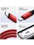 USB C'den USB C'ye 60W, 2.4A, 1m, Pd 2.0, Çift Kat Örgülü Hızlı Şarj ve Data Kablosu (Kırmızı, 1 Metre) 3