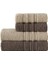 Pamuklu 50X90-70X140 cm 4'lü Havlu Seti (Kahve) 1