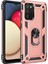 Samsung Galaxy A02S Kılıf Sofya Yüzüklü Silikon Kapak - Rose 1