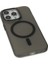 Iphone 15 Pro Kılıf Lodos Magneticsafe Mat Kapak - Siyah 4