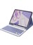 Ipad 2022 10.9 (10.nesil) Kılıf KC01 Smart Klavyeli Tablet Kılıfı - Derin Mor 1