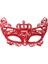 Kırmızı Renk Dantel Örgü Işlemeli Parti Maskesi Model 2 1