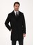 Erkek Siyah Slim Fit Yün Kaşmir Karışımlı Palto 50315262-VR046 8