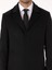 Erkek Siyah Slim Fit Yün Kaşmir Karışımlı Palto 50315262-VR046 13
