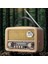 Orta Boy Retro, Nostaljik, Ahşap Tasarım Bluetooth Hoparlörlü, Şarjlı, Taşınabilir Fm/am Destekli Radyo NS-8110 3