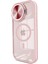 iPhone 15 Pro Kılıf Teleskop Lens Magsafe Silikon Kapak - Pembe 1