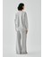 Kadın Gri Boğa Burcu Oversize 2 Iplik Eşofman Ev Giyim Takımı 4