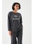 Kadın Füme Kova Burcu Oversize 2 Iplik Eşofman Ev Giyim Takımı 1