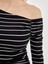 Yeni Sezon Kayık Yaka Çizgili Kadın Body 3
