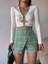 Sptrns Kapaklı Tüvit Şort Etek Yeşil (Beden: L) 1