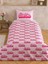 Home Pembe Barbie Baskılı Tek Kişilik Nevresim Seti 160X220/50X70 cm 2