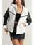 Sptrns Deri Garnili Kuzu Peluş Mont Beyaz T1220 (Beden: Xl) 1