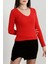 Sptrns V Yaka Kaşkorse Bluz Kırmızı A3699 (Beden: M) 5