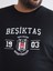 Yeni Sezon Büyük Beden Bisiklet Yaka Beşiktaş Baskılı Erkek Pijama Üst 3