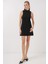 15906 Sıfır Kol Mini Triko Elbise - Siyah 2