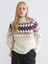 Yeni Sezon Yarım Balıkçı Yaka Desenli Kadın Triko Kazak 1