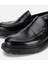 02AYH313740A100 ERKEK Açma Deri Siyah Kalın Tabanlı Klasik Loafer 3