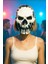 Halloween Maske Iskelet Kuru Kafa Siyah Beyaz 1