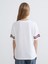 Yeni Sezon V Yaka Baskılı Oversize Kadın Tişört 4