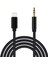 Lightning Aux Kablosu 3.5mm JH-023 - Siyah 1