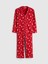 Yeni Sezon Gömlek Yaka Yılbaşı Temalı Kadın Pijama Takımı 5