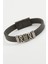 Sptrns Kuru Kafa Kaliteli Mıknatıslı Suni Deri Bileklik-Siyah 2