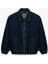 Gömlek Yaka Cepli Fermuarlı Oversize Bomber Jean Ceket 1
